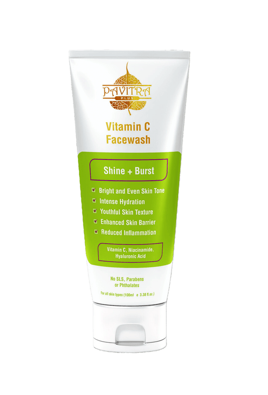 Vitamin C Face Wash, With Niacinamide, Orange Oil & Vitamin E - PavitraPlus