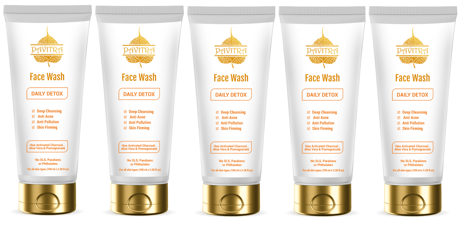 Organic Activated Charcoal Acne Oil and Pollution Control Face Wash (Pack of 1) - PavitraPlus