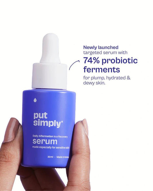 Put Simply Korean Hydrating Face Serum with Niacinamide, Peptides & Ceramides - Anti Aging Firming and Brightening Skin Care for Acne Prone, Oily, Dry & Sensitive Skin - 30ml - PavitraPlus