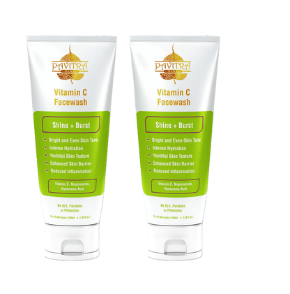 Vitamin C Face Wash, With Niacinamide, Orange Oil & Vitamin E - PavitraPlus